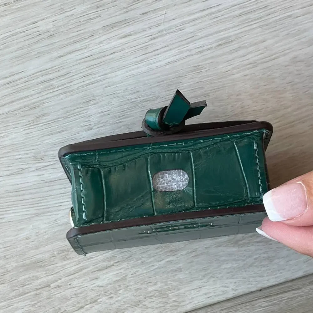 Kate Spade knott croc embossed leather airpods pro case